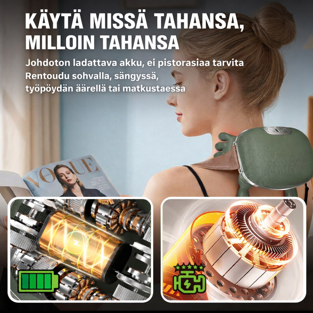 LepoKäsi™ – Niska- ja hartiahierontalaite